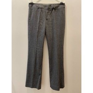 Banana Republic Pants Womens The Martin Fit Gray Striped Wool Blend Size 8